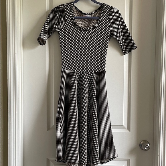 LuLaRoe Dresses & Skirts - 2 for $20 LuLaRoe Nicole dress Black and White Polka Dot fit and flare